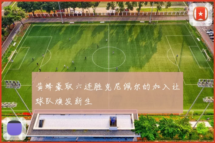 黄蜂豪取六连胜克尼佩尔的加入让球队焕发新生
